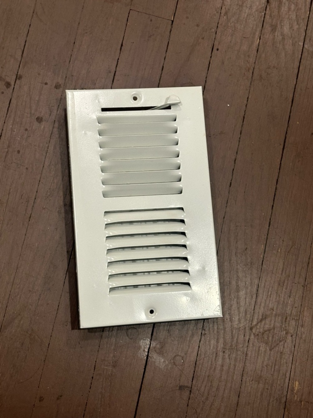 White Metal Register Adjustable Vent 2-way ducts
